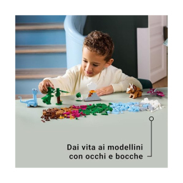 LEGO Classic Dinosauri Creativi – Set Costruzioni con T-Rex e Triceratopo