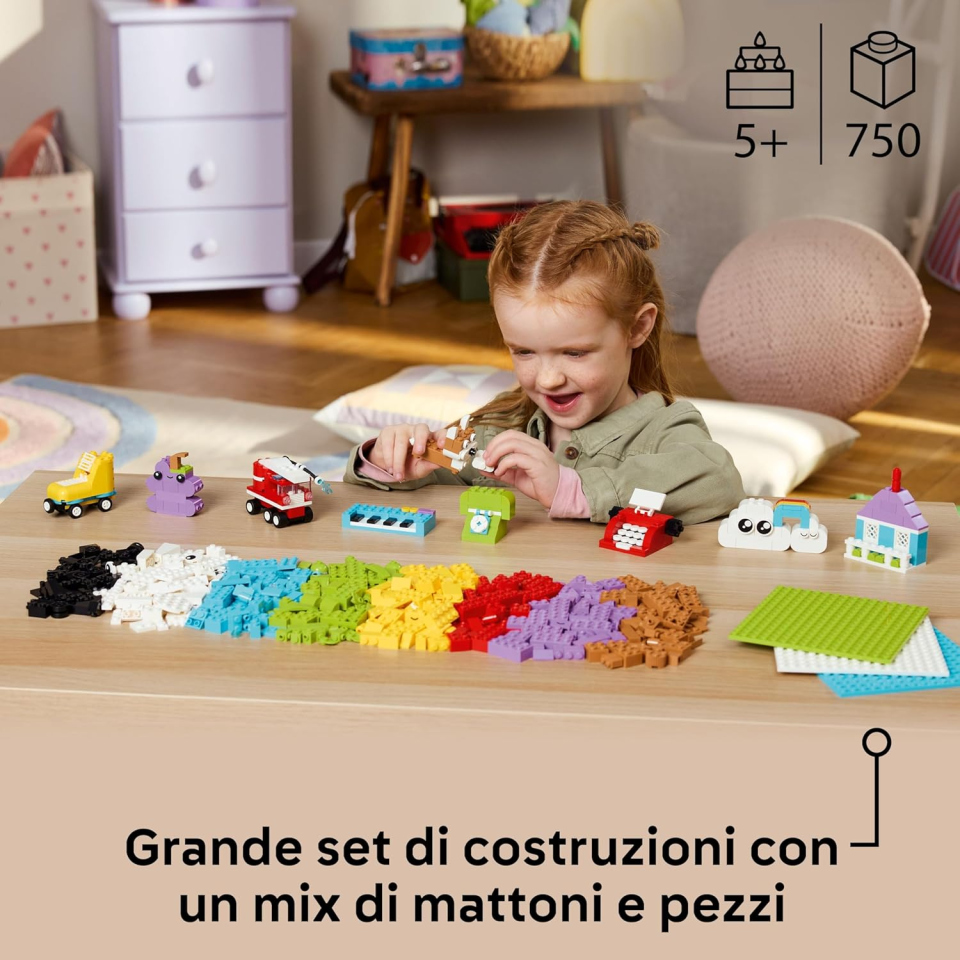 LEGO Classic Scatola Creativa 750 Pezzi – Build and Play