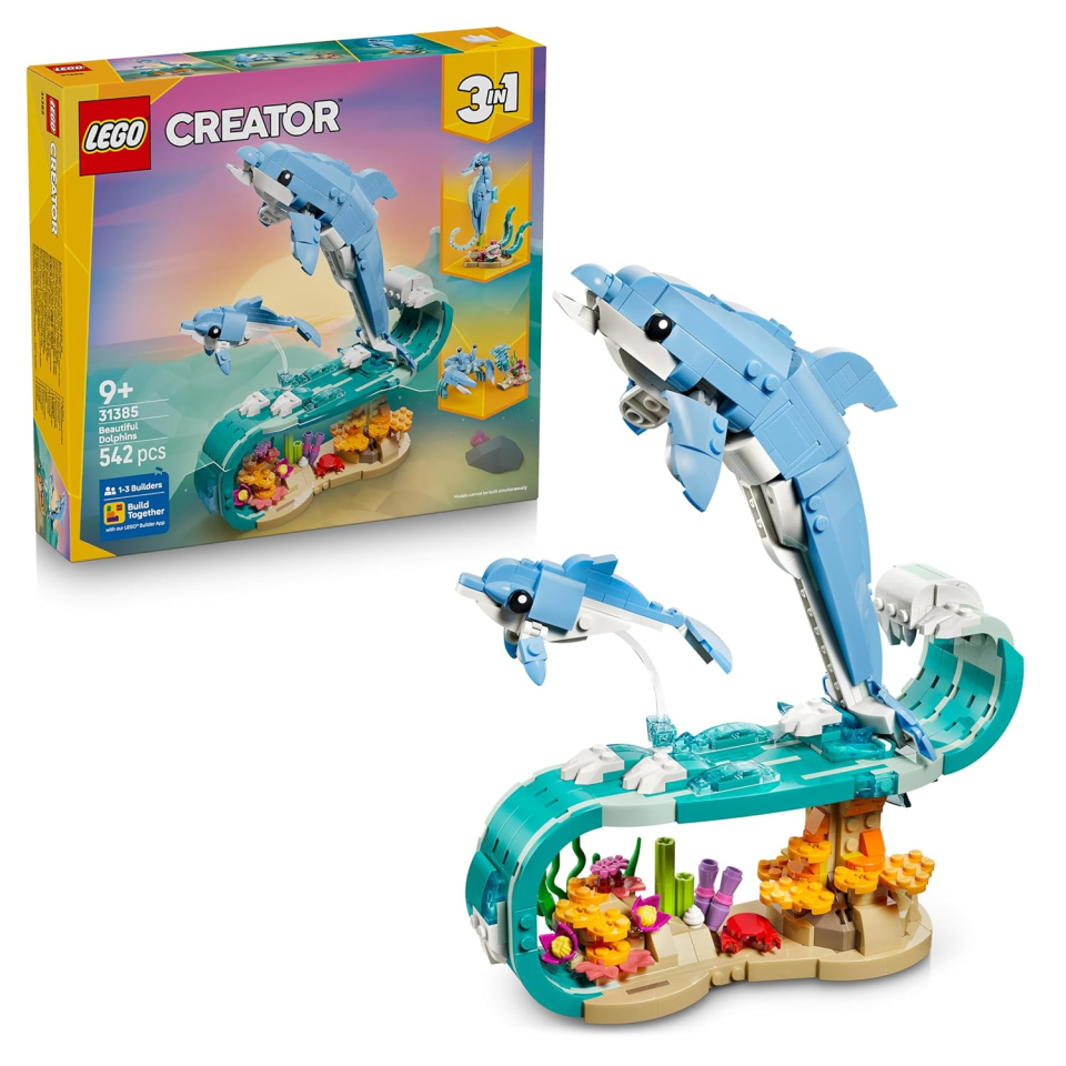 LEGO Creator 3in1 Animali Marini Delfini 31385