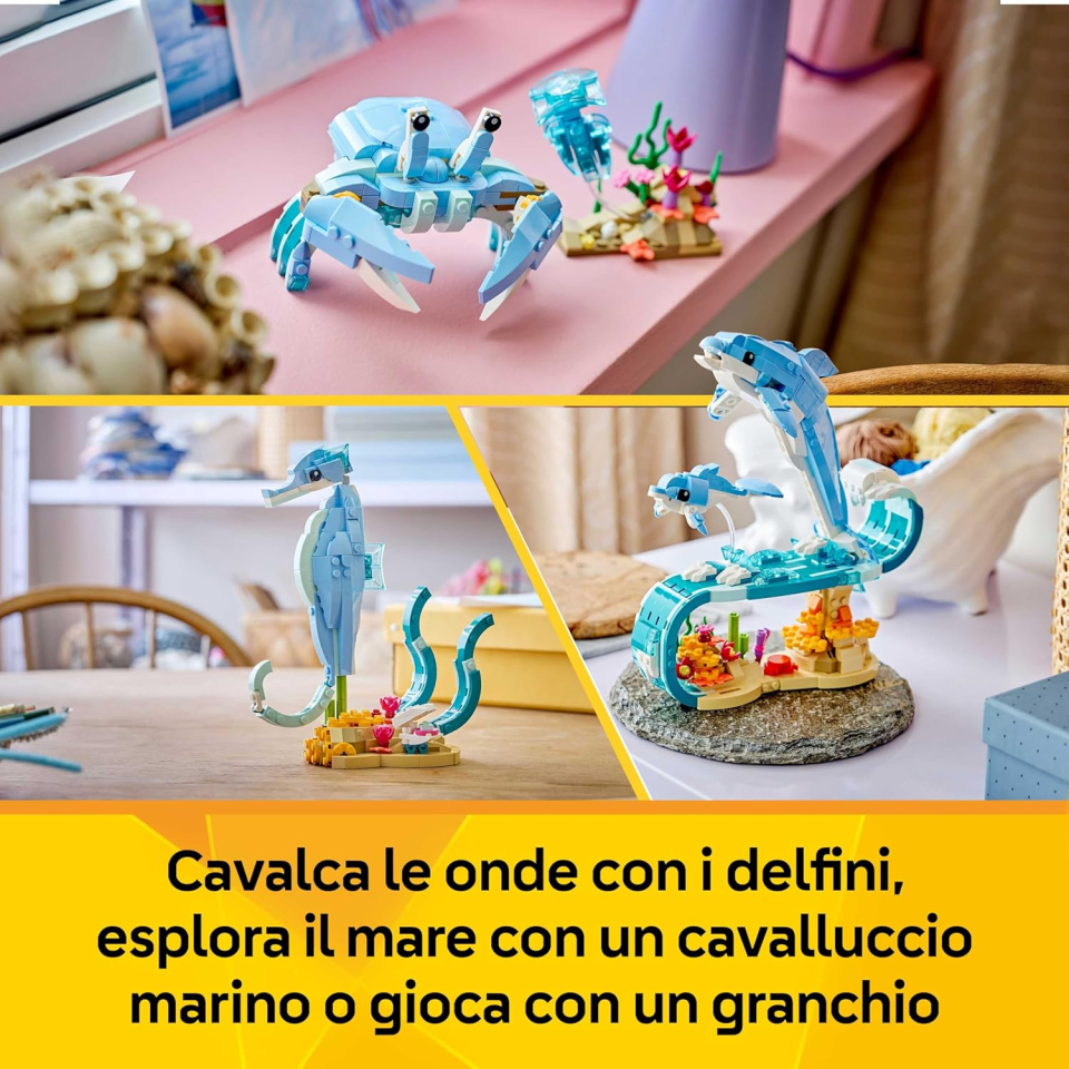 LEGO Creator 3in1 Animali Marini Delfini 31385