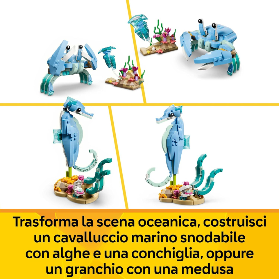 LEGO Creator 3in1 Animali Marini Delfini 31385