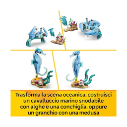 LEGO Creator 3in1 Animali Marini Delfini 31385