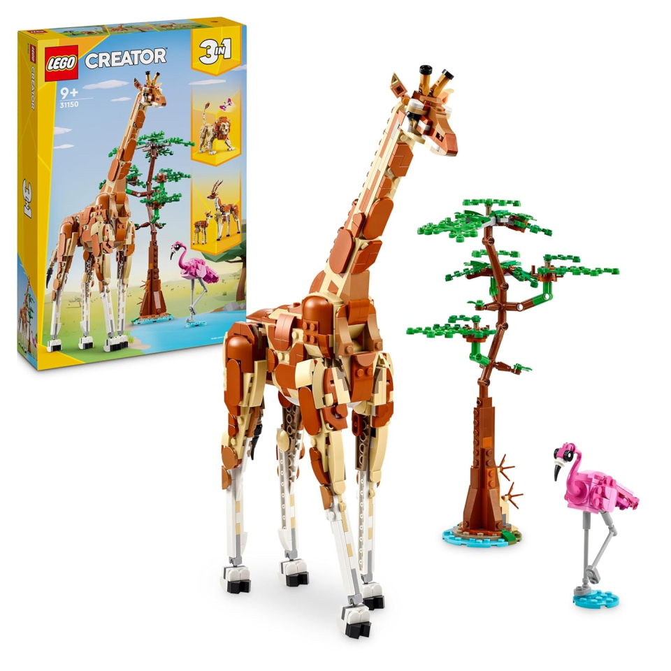 LEGO Creator 3in1 Animali del Safari – Giraffa, Leone e Gazzelle 31150