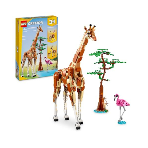 LEGO Creator 3in1 Animali del Safari – Giraffa, Leone e Gazzelle 31150