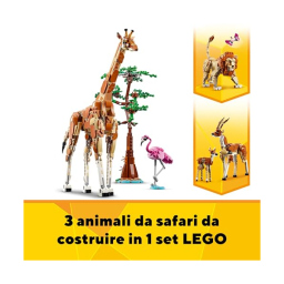 LEGO Creator 3in1 Animali del Safari – Giraffa, Leone e Gazzelle 31150