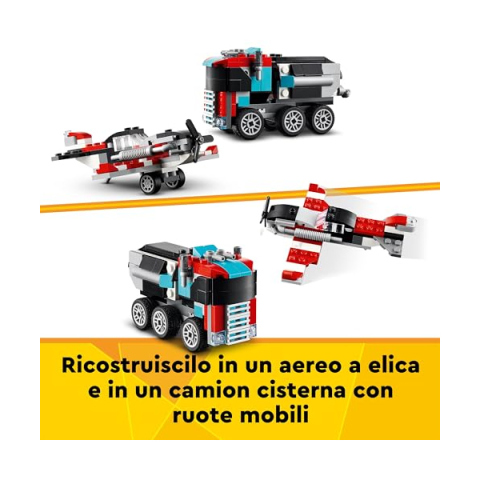 LEGO Creator 3 in 1 Autocarro con Elicottero 31146