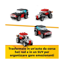 LEGO Creator 3 in 1 Autocarro con Elicottero 31146