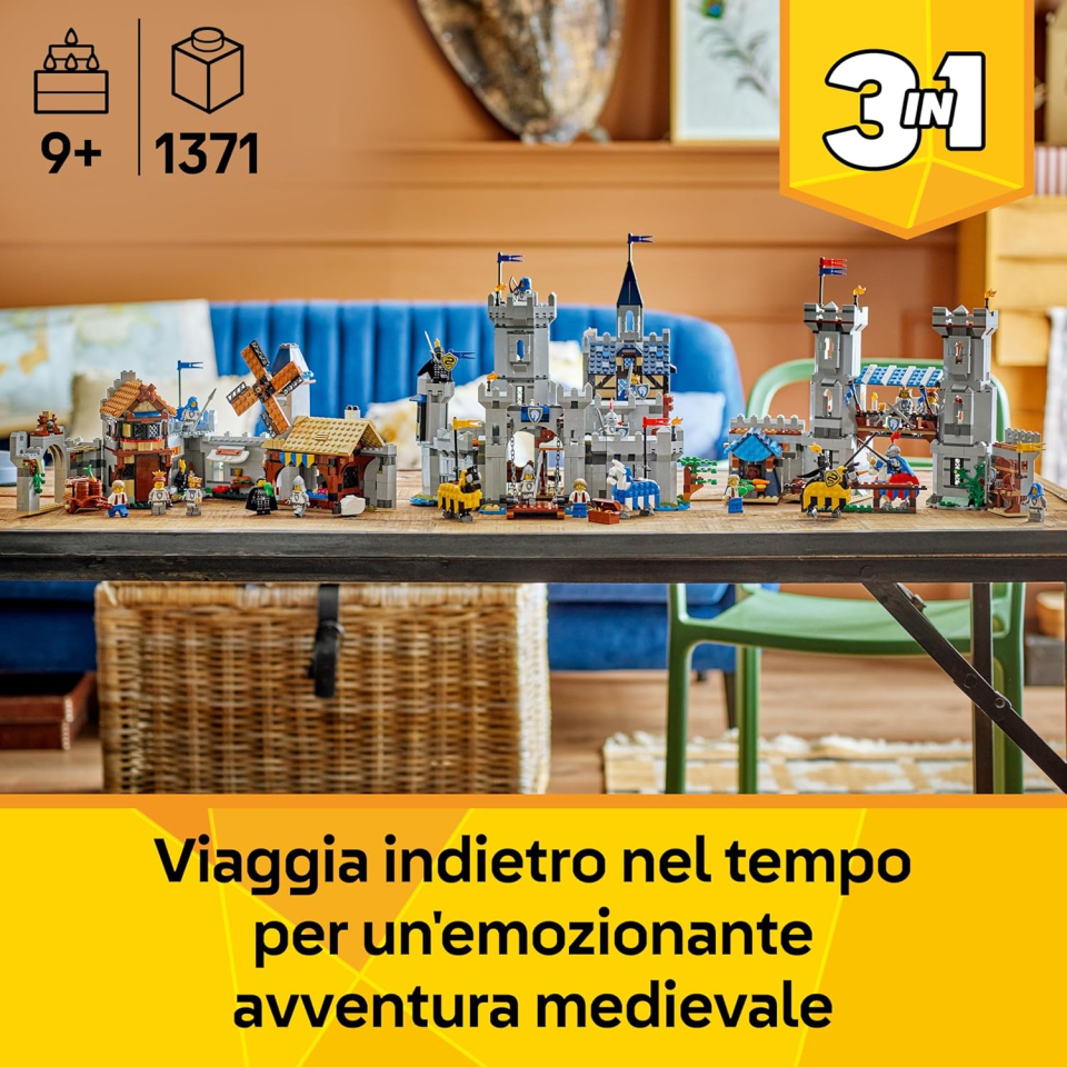 LEGO Creator 3in1 Castello del Cavaliere Medievale 31168