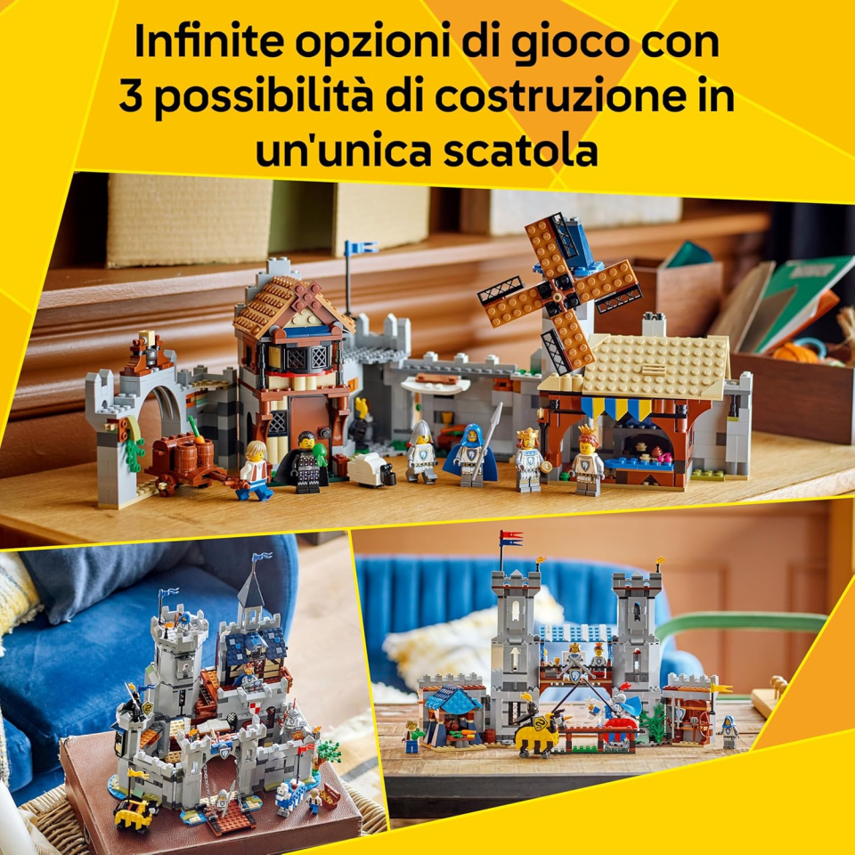 LEGO Creator 3in1 Castello del Cavaliere Medievale 31168