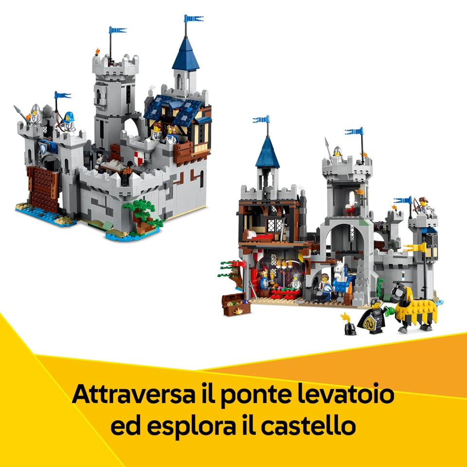 LEGO Creator 3in1 Castello del Cavaliere Medievale 31168