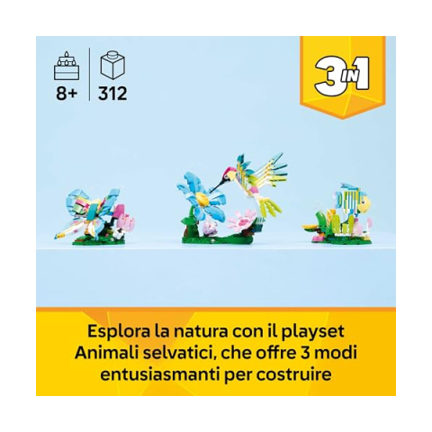 LEGO Creator 3in1 Colibrì Variopinto 31384