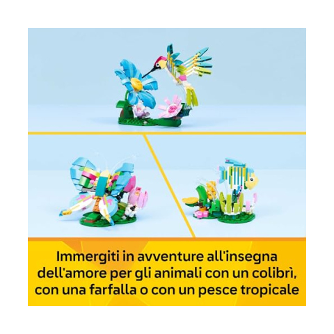 LEGO Creator 3in1 Colibrì Variopinto 31384