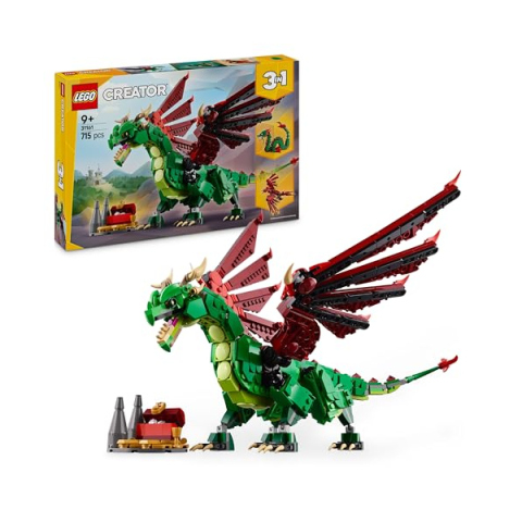 LEGO Creator 3 in 1 Drago Medievale 31161