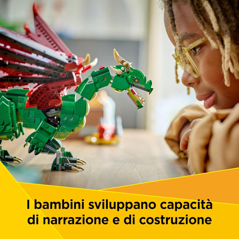 LEGO Creator 3 in 1 Drago Medievale 31161