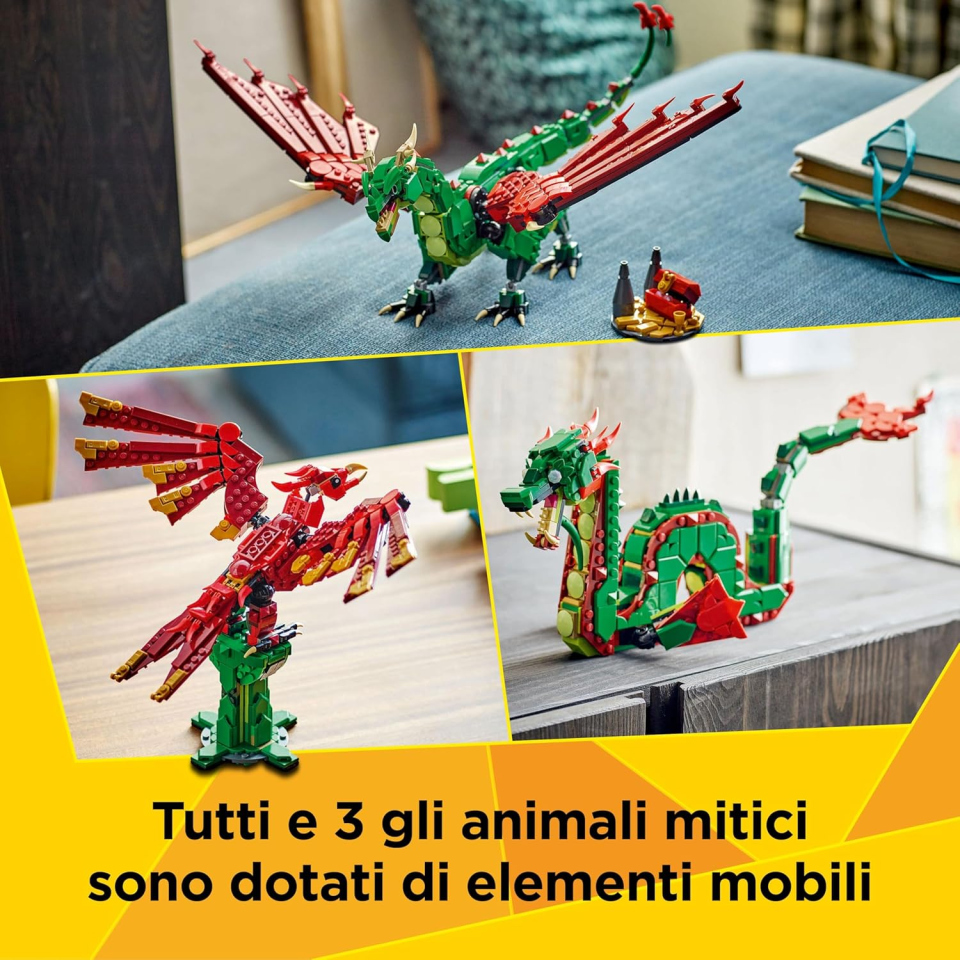 LEGO Creator 3 in 1 Drago Medievale 31161