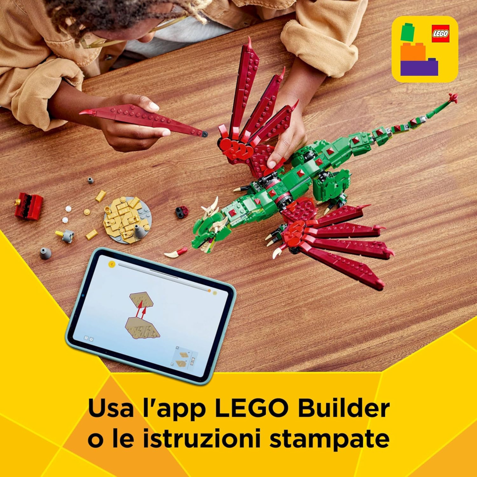 LEGO Creator 3 in 1 Drago Medievale 31161