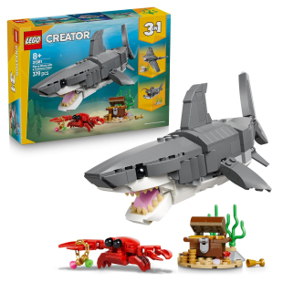 LEGO Creator 3in1 Squalo con Scrigno del Tesoro 31381