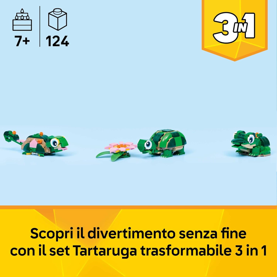LEGO Creator 3in1 Tartaruga con Ninfea 31377