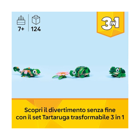 LEGO Creator 3in1 Tartaruga con Ninfea 31377
