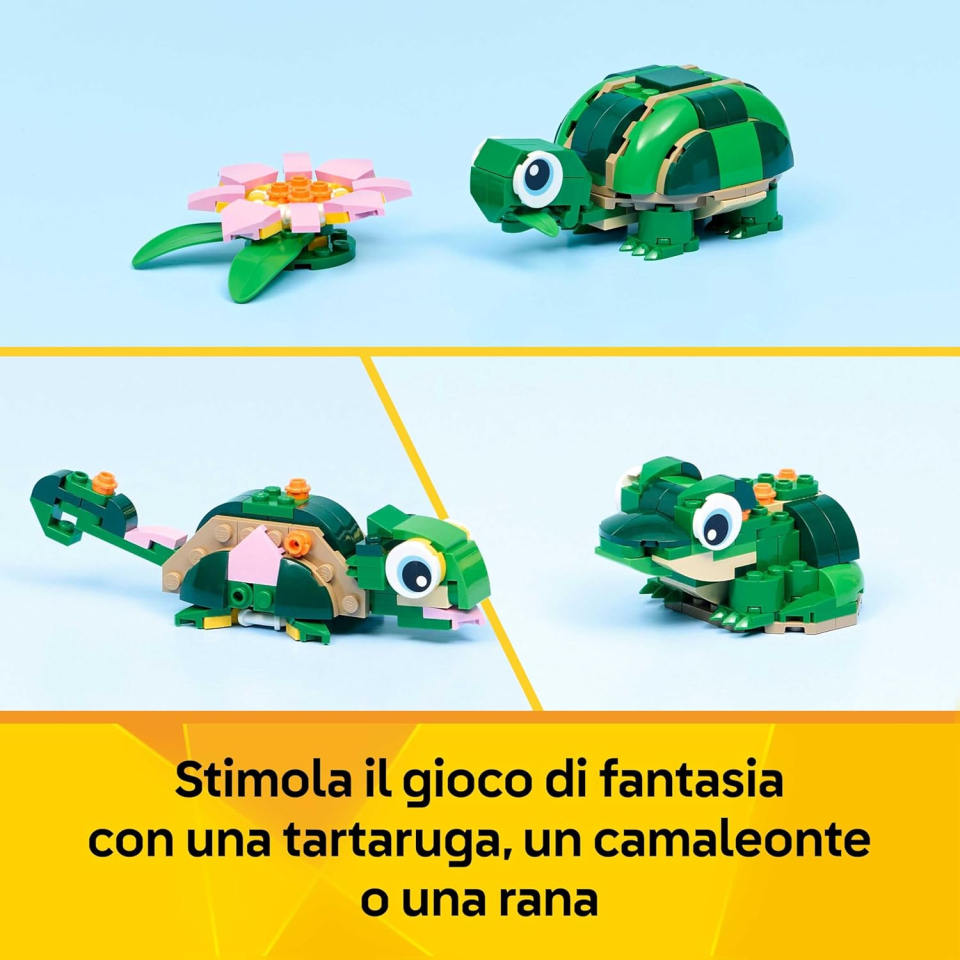 LEGO Creator 3in1 Tartaruga con Ninfea 31377
