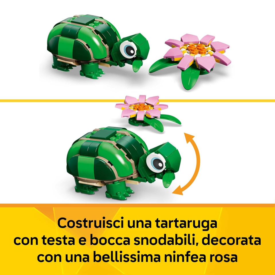 LEGO Creator 3in1 Tartaruga con Ninfea 31377