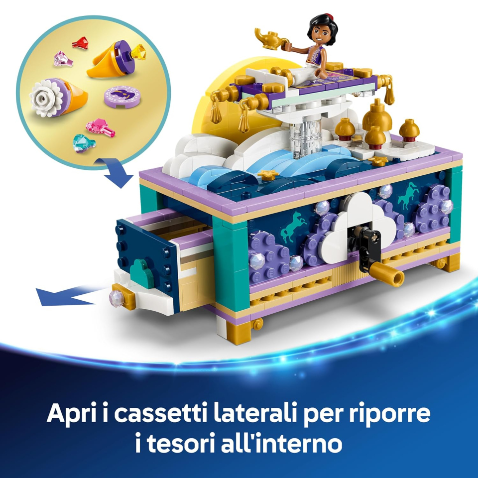 LEGO Disney Princess portagioie di Jasmine con Aladdin