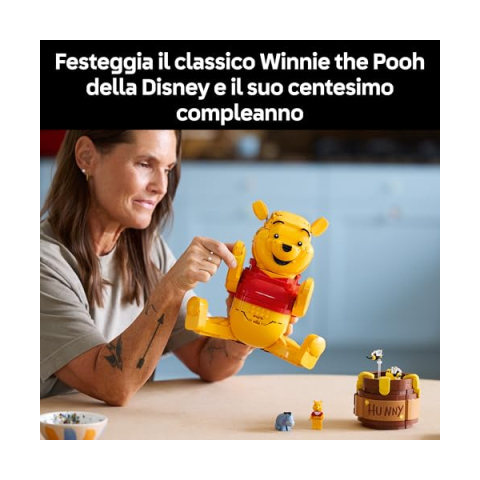 LEGO Disney Winnie the Pooh – Set da Collezione con Vaso di Miele e Ih-Oh