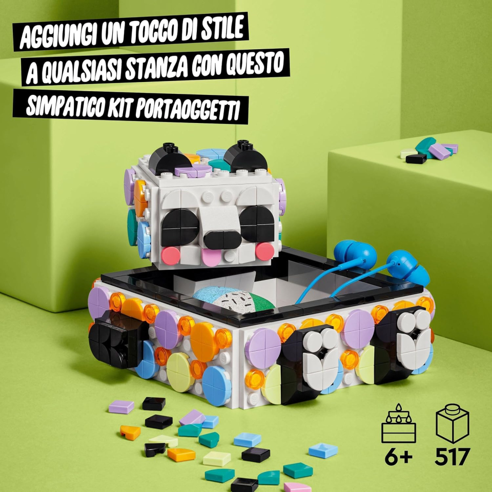 LEGO DOTS panda portaoggetti decorabile dai 6 anni