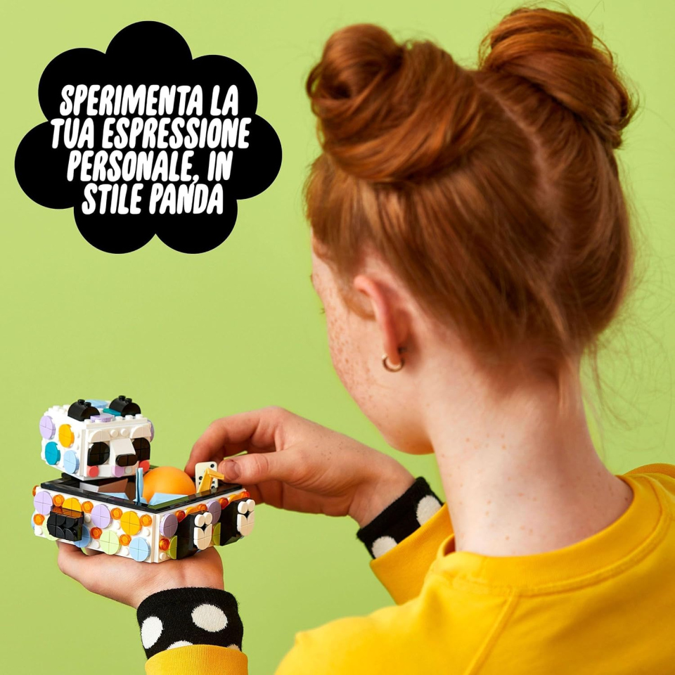 LEGO DOTS panda portaoggetti decorabile dai 6 anni
