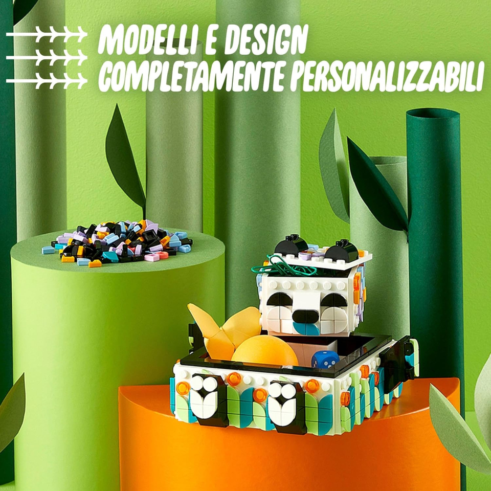 LEGO DOTS panda portaoggetti decorabile dai 6 anni