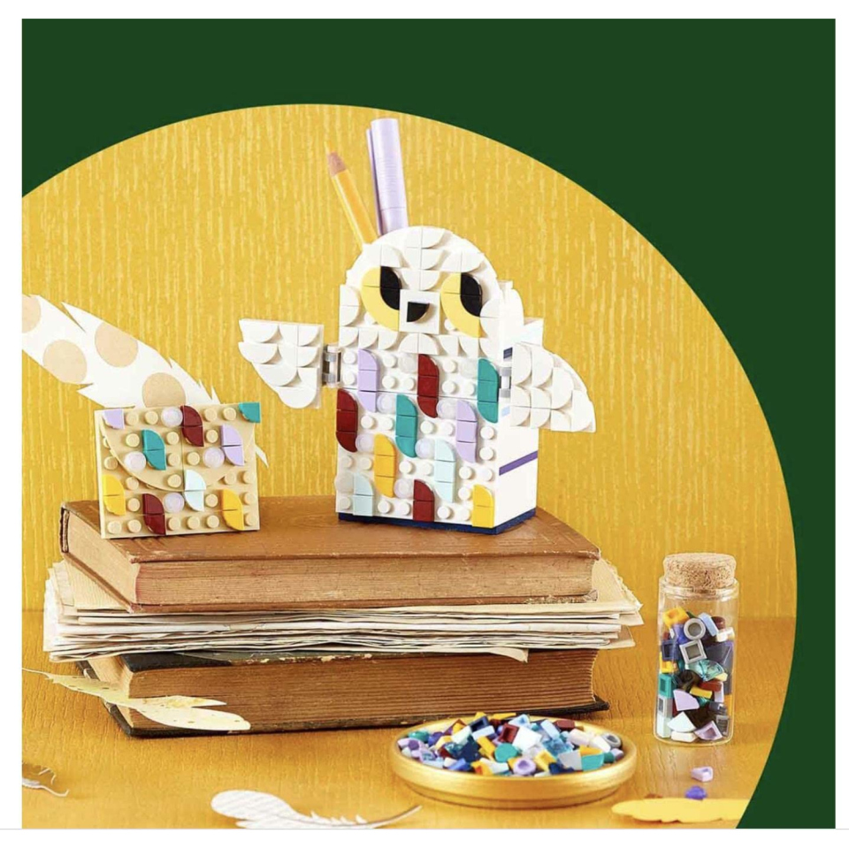 LEGO DOTS portamatite Edvige Harry Potter decorabile
