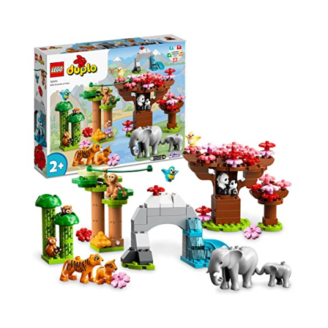 LEGO DUPLO Animali dell'Asia 10974 – Set con 11 Figure e Tappetino Sonoro