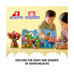 LEGO DUPLO Animali dell'Asia 10974 – Set con 11 Figure e Tappetino Sonoro