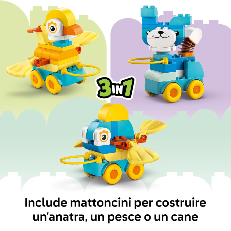 LEGO DUPLO Animali su Ruote 3 in 1 (10448)