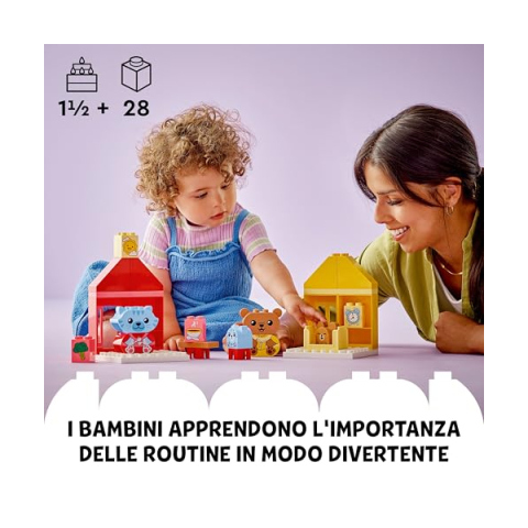LEGO Duplo Attività Quotidiane: Mangiare e Andare a Letto 10414