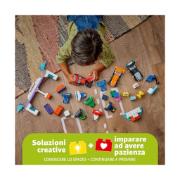 LEGO Duplo Auto da Corsa F1 con 10 Veicoli e Gru (10445)