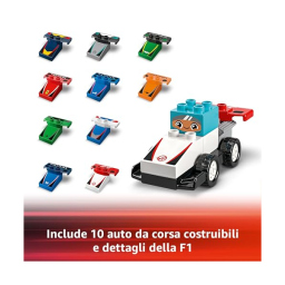 LEGO Duplo Auto da Corsa F1 con 10 Veicoli e Gru (10445)