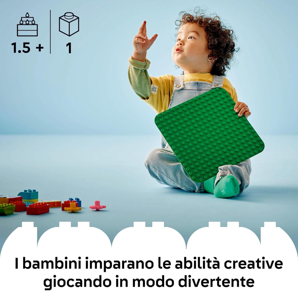 LEGO Duplo Base Verde 10460 – Piastra da Costruzione per Bambini da 18 Mesi