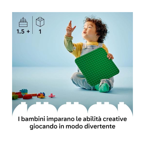LEGO Duplo Base Verde 10460 – Piastra da Costruzione per Bambini da 18 Mesi
