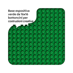 LEGO Duplo Base Verde 10460 – Piastra da Costruzione per Bambini da 18 Mesi