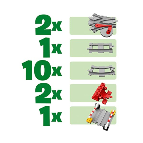 LEGO DUPLO Binari Ferroviari 10882 – Set Espansione Treno