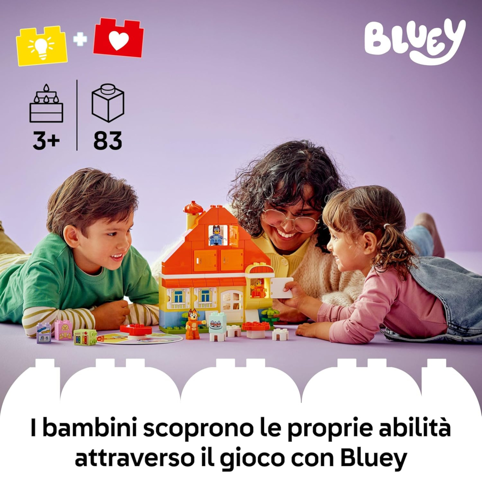 LEGO DUPLO Bluey Casa degli Heeler con Gioco di Memoria
