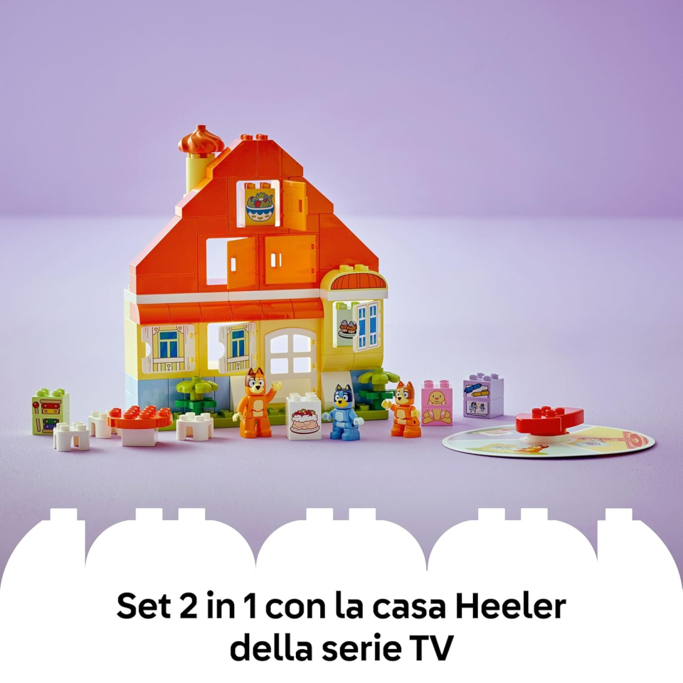 LEGO DUPLO Bluey Casa degli Heeler con Gioco di Memoria