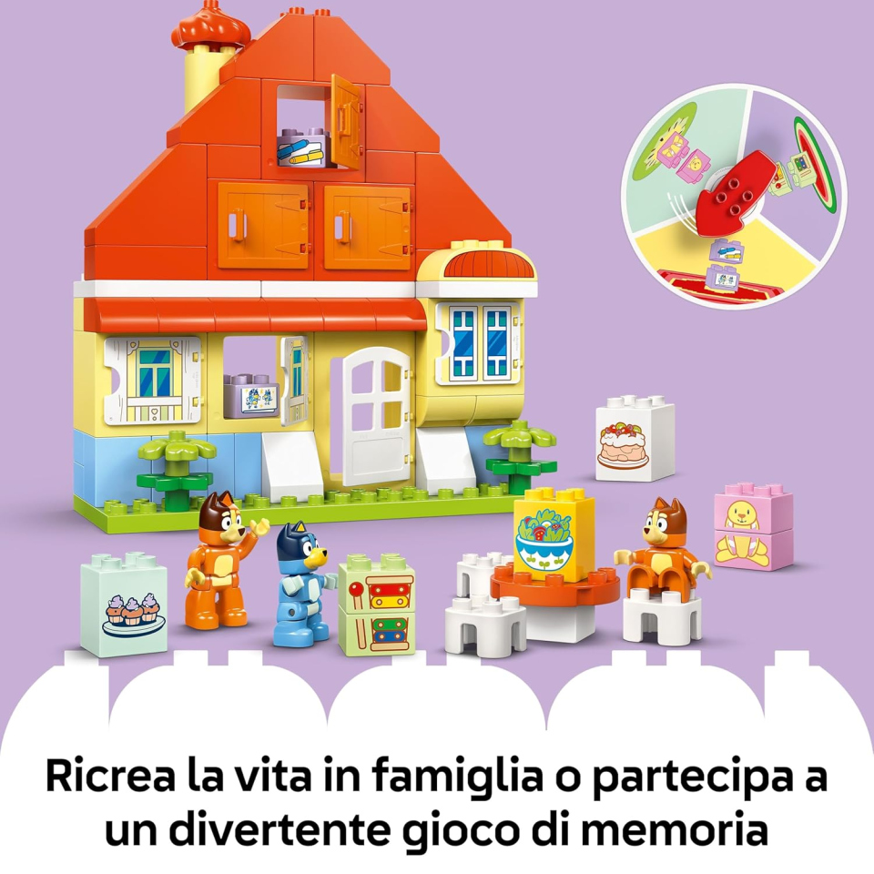 LEGO DUPLO Bluey Casa degli Heeler con Gioco di Memoria