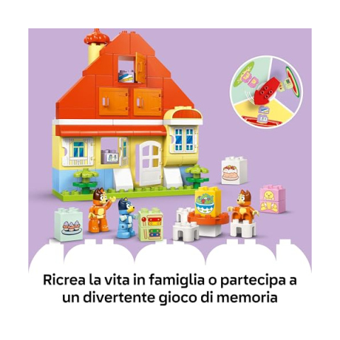 LEGO DUPLO Bluey Casa degli Heeler con Gioco di Memoria