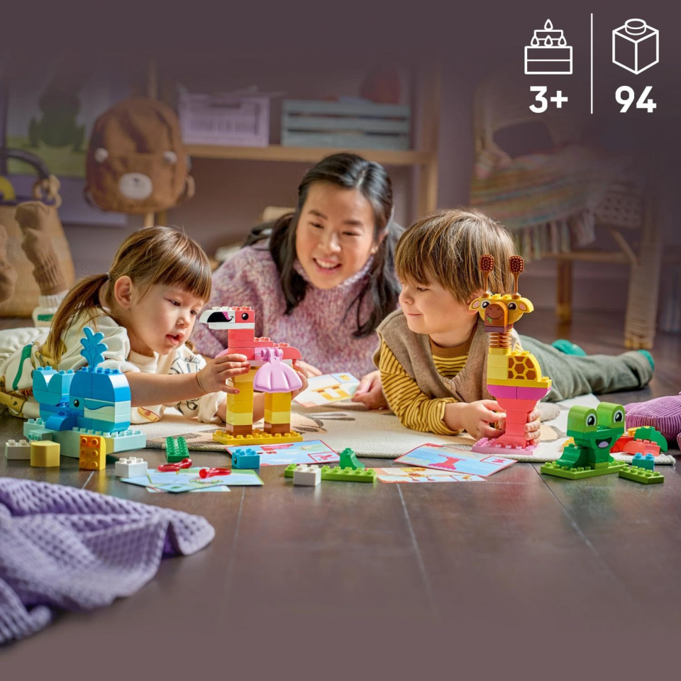 LEGO DUPLO costruzioni animali con 94 mattoncini