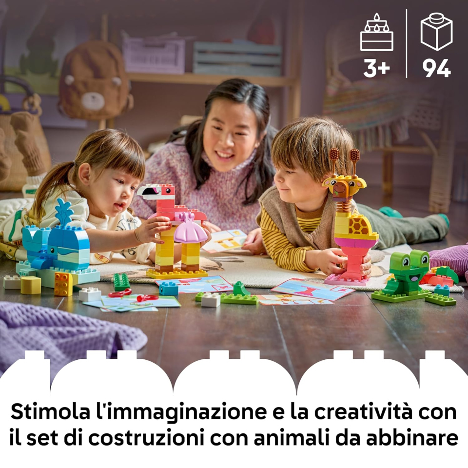 LEGO DUPLO costruzioni animali con 94 mattoncini