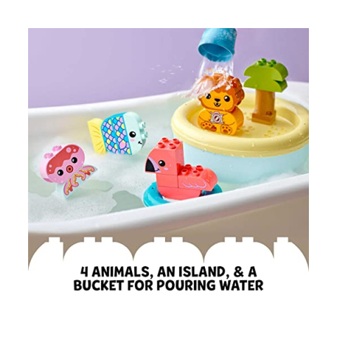 LEGO DUPLO Isola degli Animali Galleggiante – Set Bagnetto 10966