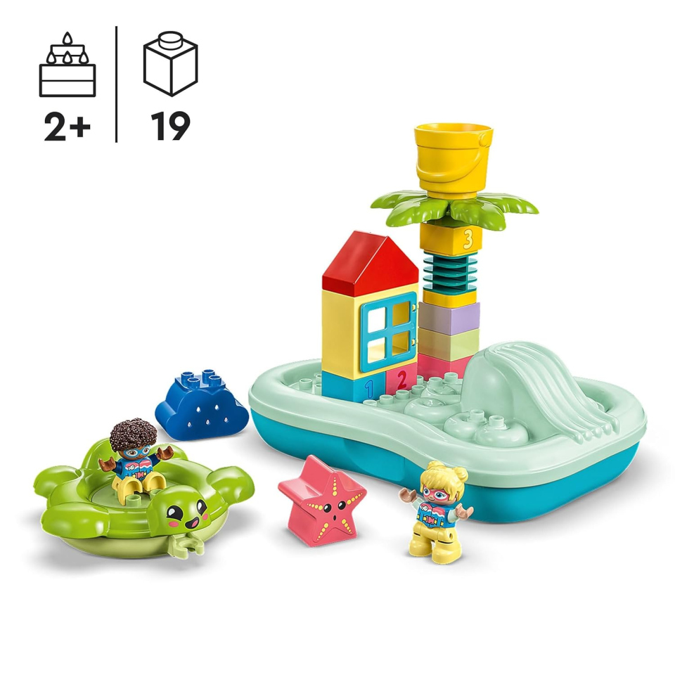 LEGO DUPLO Parco Acquatico – Gioco Bagnetto da 2 Anni (10989)