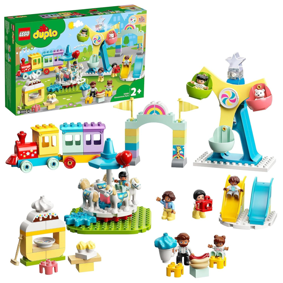 LEGO DUPLO Parco dei Divertimenti con Giostre e Treno (10956)